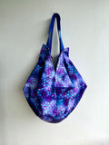 Origami sac bag , reversible fabric bag , Japanese inspired bag , shoulder sac bag | Damasco