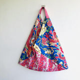 Origami bento bag , shoulder colorful bento tote , Japanese inspired bag | Auspicious dragon flying over cherry trees - Jiakuma