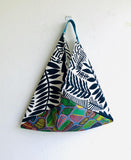 Origami colorful bag , shoulder bento bag , tote eco friendly bag | Tropical mornings - Jiakuma