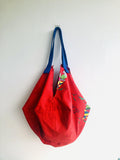 Origami sac bag , reversible shoulder bag , eco friendly colorful tote bag | Travelling in my dreams to the Virgin Islands - Jiakuma