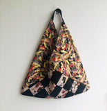 Shoulder origami bag , tote handmade Japanese inspired bag | Festival in Japan - Jiakuma