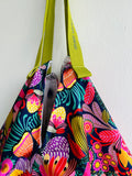 Origami sac bag , shoulder colorful fabric bag , Japanese inspired sac bag | Flores en Canberra