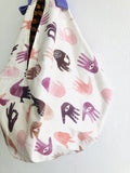 Origami sac bag , handmade reversible shoulder bag , cool print bag | echame una mano prima - Jiakuma