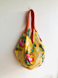 Shoulder sac bag , origami Japanese inspired bag , colorful eco shopping sac bag | Alicia