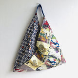 Origami bento bag , shoulder fabric ooak bag , Japanese inspired bag| Geishas in Japan - Jiakuma