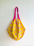 Origami sac reversible shoulder bag , colorful shopping eco bag | kitty kitty