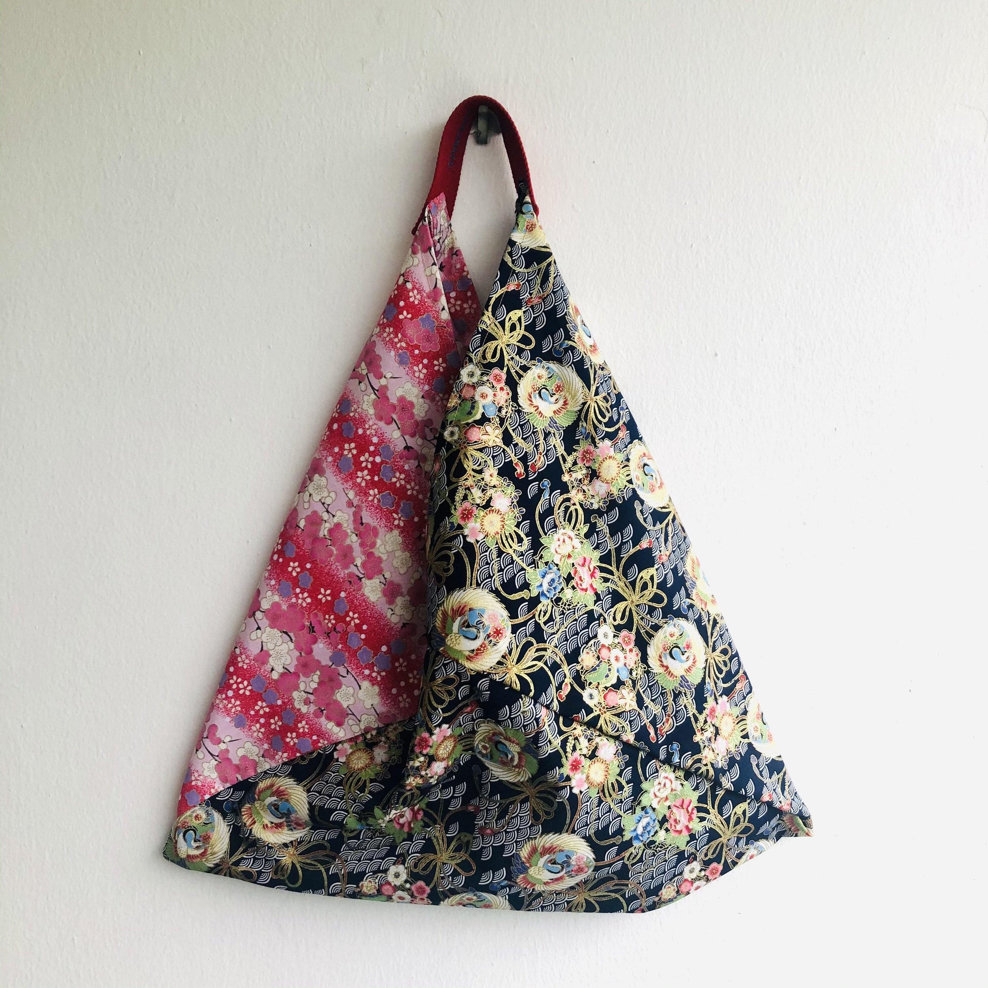 Origami bento bag , shoulder tote bag , Japanese inspired bag | Garden in Osaka - Jiakuma