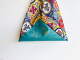 Origami bento bag , colorful tote bag , Japanese inspired shoulder bag | La trinacria