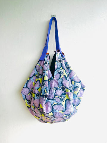 Sac origami bag , reversible Japanese inspired bag , origami shoulder shopping sac bag | The desert of Santa Fe