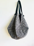 Origami sac bag , reversible fabric shoulder bag , handmade Japanese inspired bag | Hype