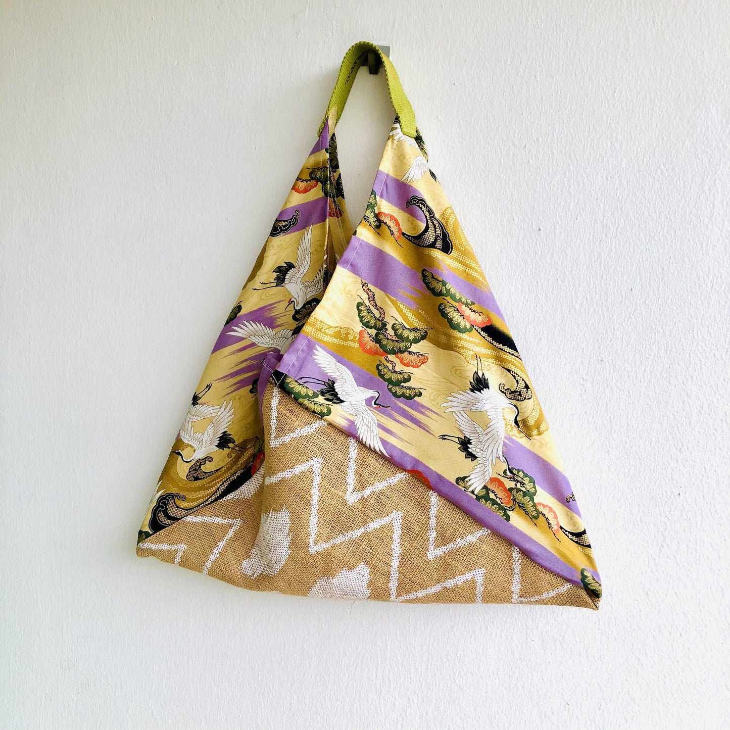 Origami bento bag , shoulder fabric tote bag , eco friendly jute bag | Flying towards the African continent - Jiakuma