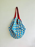 Origami sac bag , reversible colorful fabric bag , shoulder Japanese inspired bag | Huevos Fritos 🍳