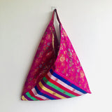 Colourful unique tote bag , origami bento bag , beautiful traditional fabric , perfect gift | Seoul - Jiakuma