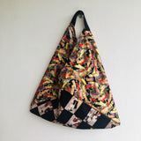 Shoulder origami bag , tote handmade Japanese inspired bag | Festival in Japan - Jiakuma