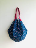 Origami reversible sac bag , Japanese inspired large sac bag , eco friendly shopping bag | The mermaids singing to Ulises