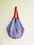 Origami sac bag , reversible shoulder bag , sac Japanese inspired bag , colorful fabric bag , shopping eco bag | Candy 🍬 Candy