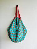 Origami sac bag , reversible fabric colorful bag , Japanese inspired sac bag | La Gamba