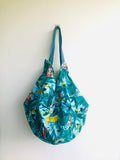 Origami sac bag , colorful reversible fabric bag , eco friendly shopping bag | Welcome to leopard land