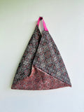 Origami tote bag , shoulder fabric eco bag , triangle tote bag | Damasco
