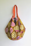 Origami reversible shoulder bag , fabric handmade eco bag , big sac bag | A party in the garden with beautiful Japanese decorations - Jiakuma