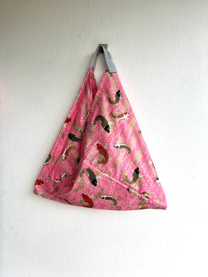 Bento bag | Gold and pink koi - Jiakuma