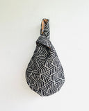 Knot origami bag , reversible small wrist bag , Japanese inspired bag | Elegant leopards