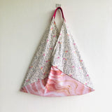 Origami shoulder bag , triangle tote bag , handmade eco friendly shopping bag | Oda a la primavera - Jiakuma