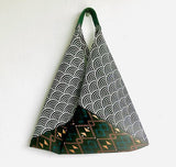 Tote bento bag , origami fabric triangle bag , Japanese inspired bag | Boho Japan - Jiakuma