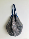 Sac origami bag , unique fabric shoulder bag , reversible tote bag | Blue and pink light effect on an art nouveau building - Jiakuma