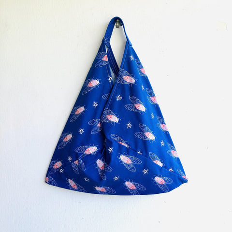 Origami shoulder bento bag , triangle eco friendly original tote bag | Moscas - Jiakuma