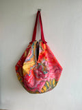 Origami sac bag , reversible shoulder bag , Japanese inspired shopping bag , colorful sac bag | The palette of Gauguin