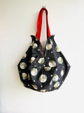 Origami sac bag , reversible fabric shoulder bag , eco bag , Japanese inspired bag | CNY