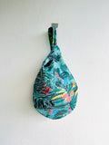 Origami small bag , knot fabric bag , wrist Japanese inspired bag | Frighten pepinillos
