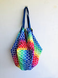 Origami reversible bento bag , shoulder cool tote bag | Aquarius land - Jiakuma