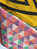 Colorful and original African shopping market bag | Blue & Yellow - jiakuma.myshopify.com