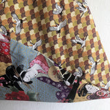 Bento Japanese shoulder bag, Japanese traditional fabric, origami bag | Golden cranes - Jiakuma