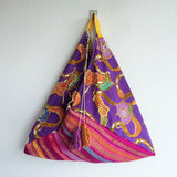 Handmade tote fabric batik bento bag | Myanmar - jiakuma.myshopify.com