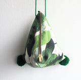 Tropical leaves dumpling bag - jiakuma.myshopify.com