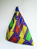 Colorful and unique triangle origami shopping bento bag | Colorful Africa - jiakuma.myshopify.com