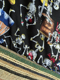 Eco friendly original market shopping bag | Mexican Dancing Skulls - jiakuma.myshopify.com