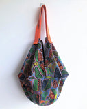 shoulder colorful sac bag, origami eco friendly shopping bag, summer reversible tote bag | Madagascar - Jiakuma