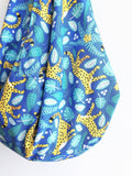 Sac origami bag, shoulder eco friendly shopping reversible bag } Leopards - Jiakuma
