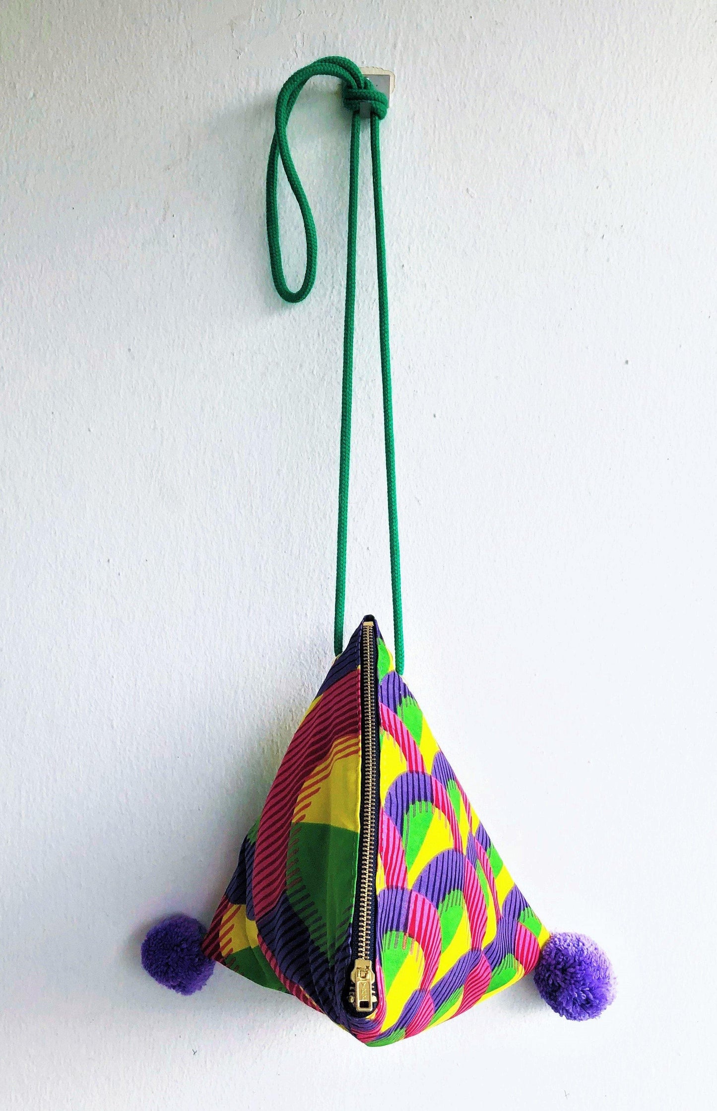 African colorful origami shoulder fabric bag | Colorful Africa - jiakuma.myshopify.com