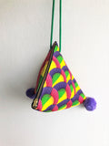 African colorful origami shoulder fabric bag | Colorful Africa - jiakuma.myshopify.com