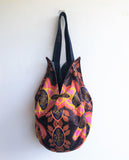 Origami shoulder sac bag, handmade reversible shopping eco bag | Essex Robert Kaufman - Jiakuma