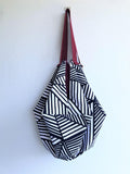 Japanese inspired geometric origami sac shoulder bag | crossing lines - jiakuma.myshopify.com