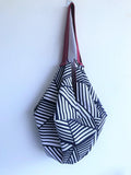 Japanese inspired geometric origami sac shoulder bag | crossing lines - jiakuma.myshopify.com