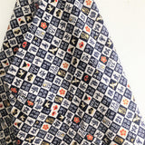 Origami bento bag, ooak triangle tote bag, Japanese fabric bento bag, shoulder tote bag | Japan & Gold details - Jiakuma