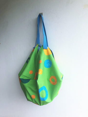 Colorful shoulder origami octagonal sac handmade Japanese inspired bag | Verde - jiakuma.myshopify.com