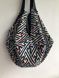 Eco friendly shoulder sac bag octogonal handmade bag | Japanese traces - jiakuma.myshopify.com